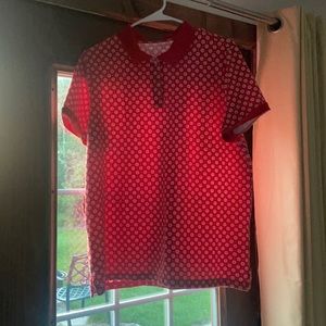Pattern collar shirt plus size